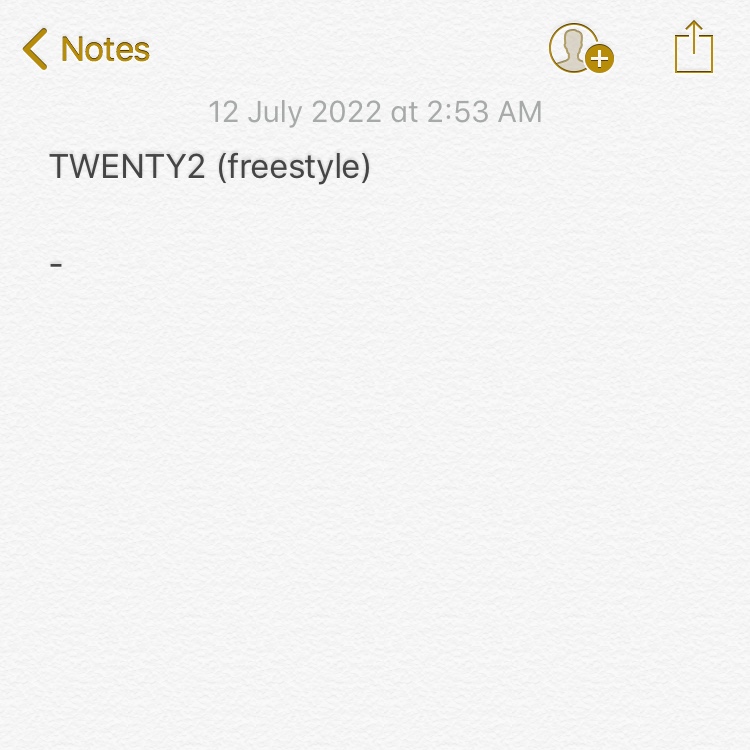 McSwagga - TWENTY2 (freestyle) album artwork