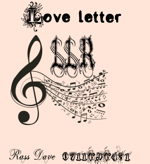 Love Letter - Lyrics dzanga Featuring Creative beats