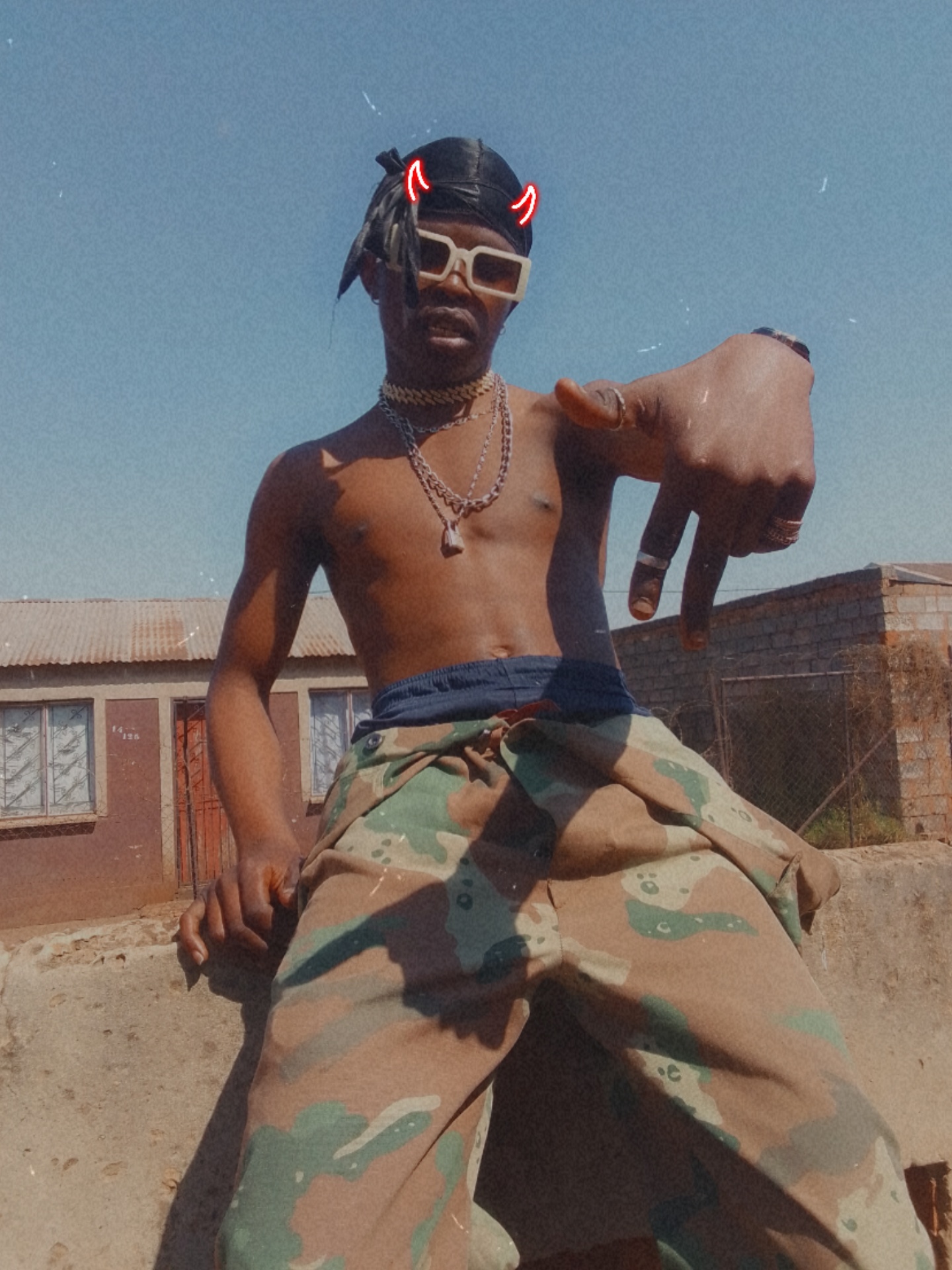 SPOVA GXNG × skinn¥ tee - Ndasondela Featuring skinny tee
