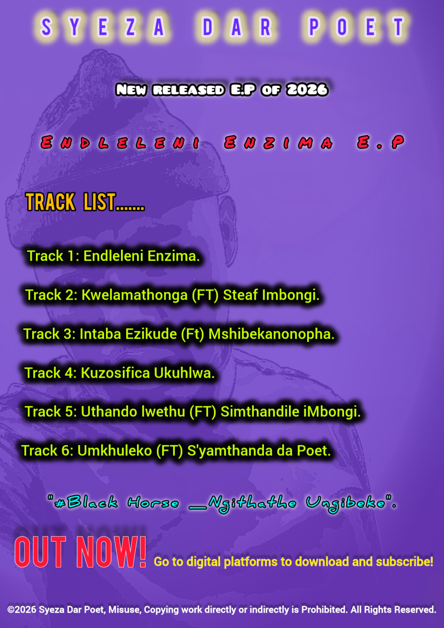 SYEZA DAR POET - KWELAMATHONGA (128k). Featuring Steaf Imbongi album artwork