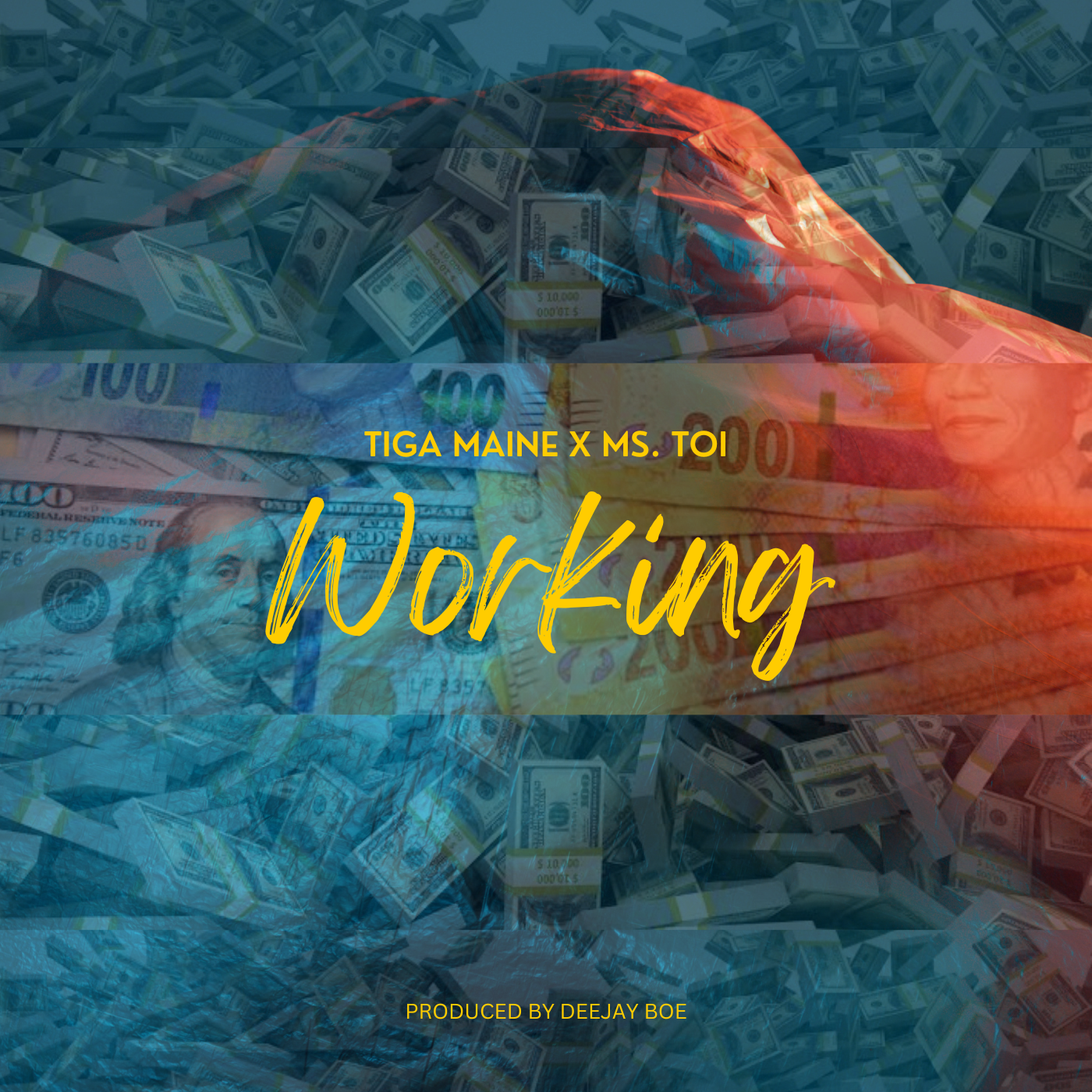 Tiga Maine - Working Featuring Ms. Toi album artwork