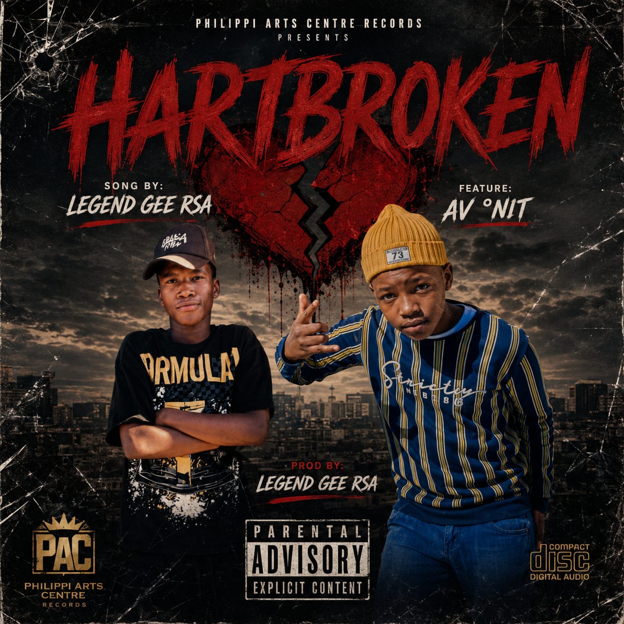 Legend Gee RSA - Heartbroken Featuring Av Onit album artwork